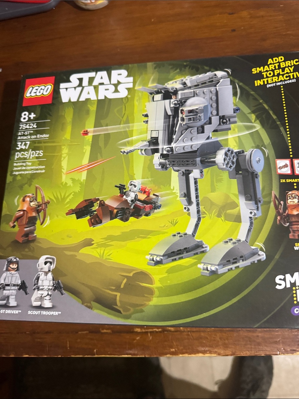 LEGO Star Wars Gray AT-ST Walker & Brown Speeder Bike Battle Set